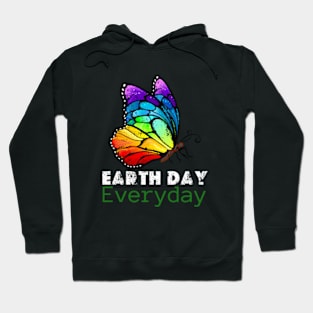 Teacher happy Earth day Everyday 2024  gift april 22 Rainbow Hoodie